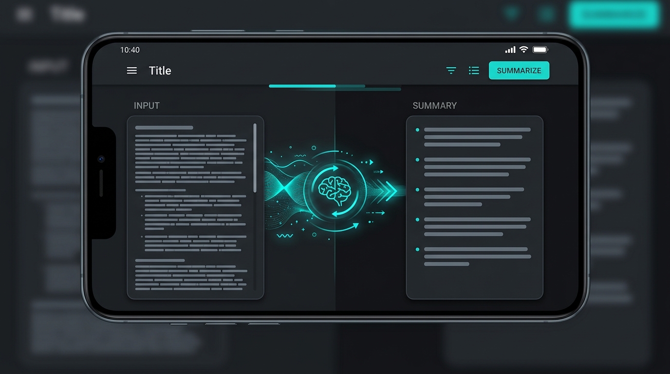 Summarizit AI mobile app